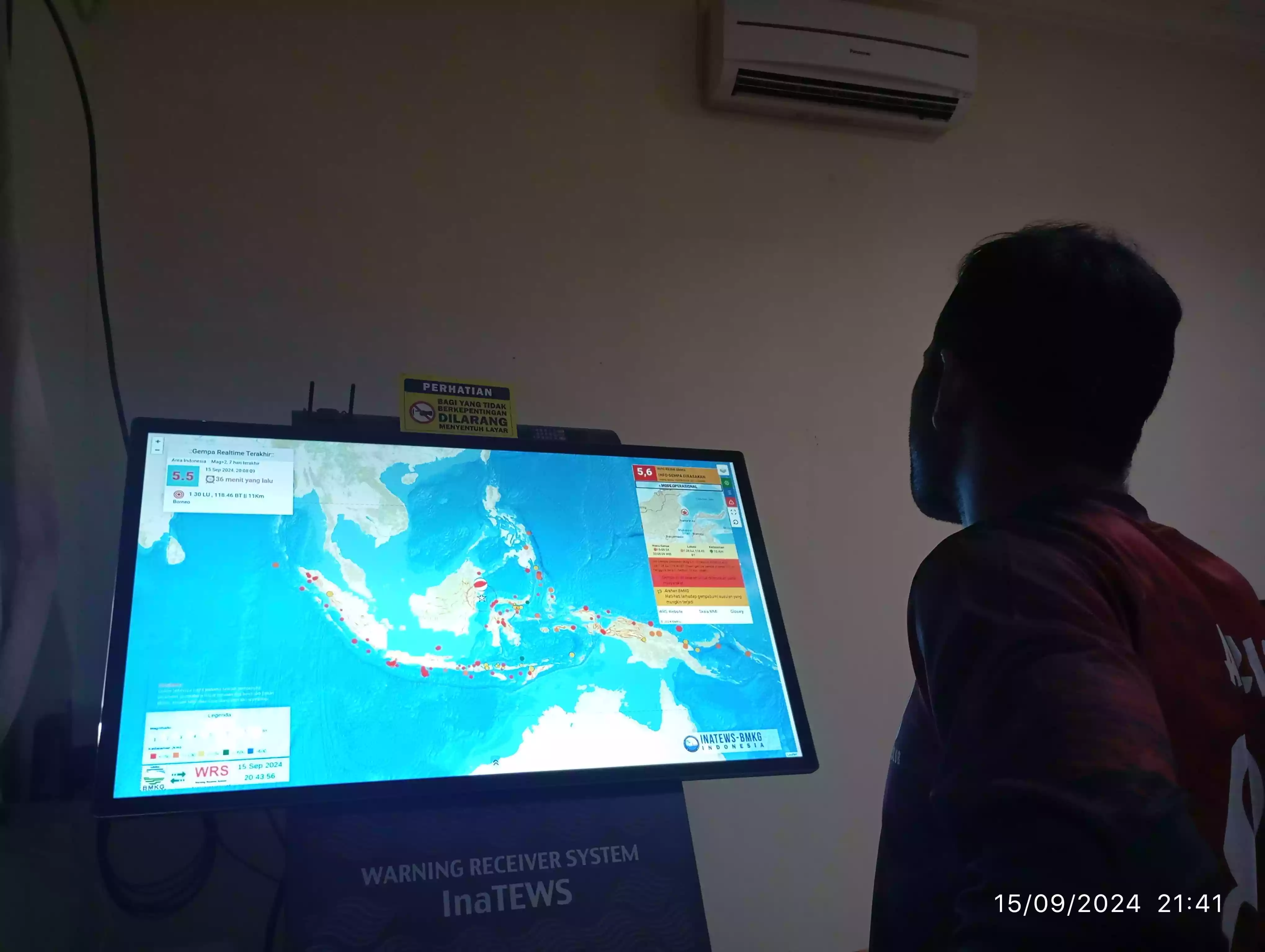 Gempa Bumi Terjadi 2 Kali di Bontang Hari ini