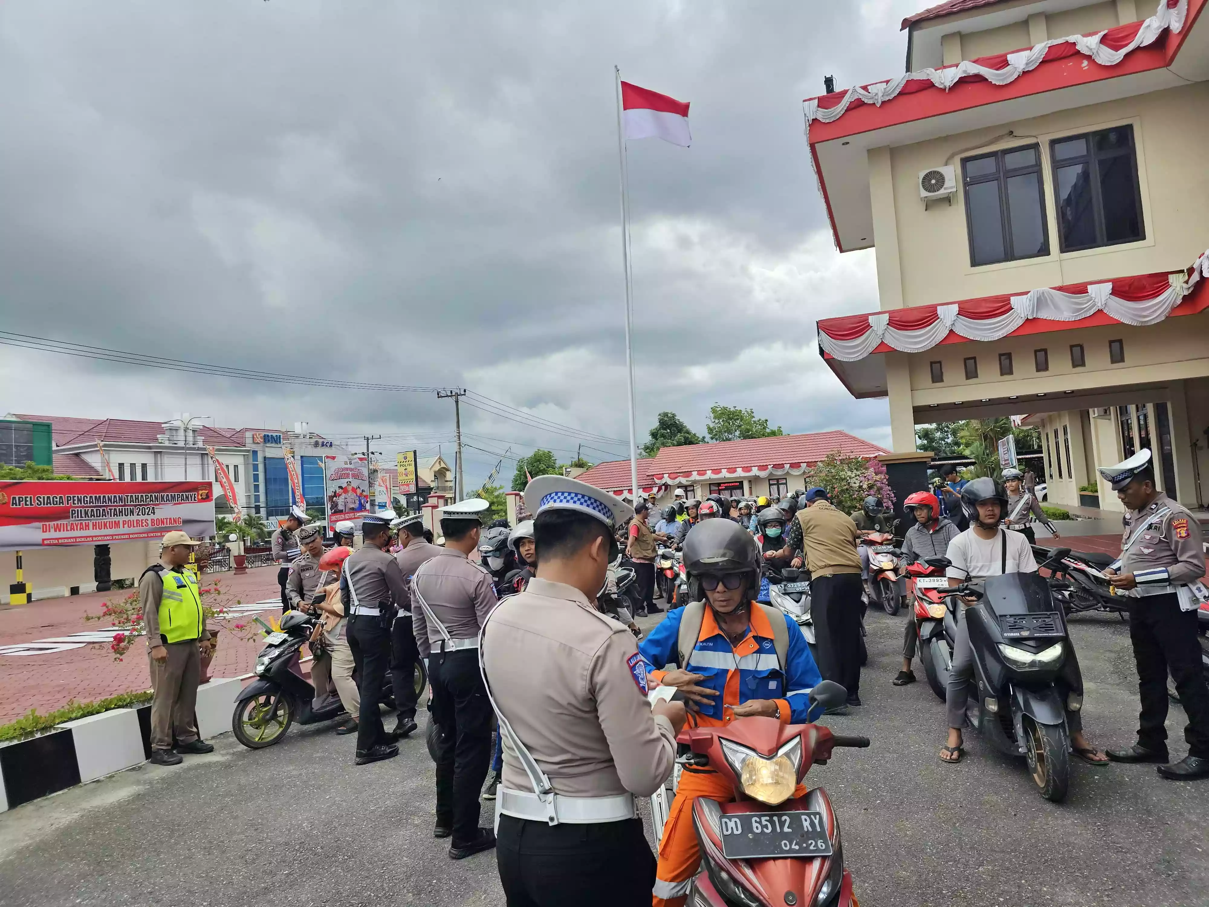 Razia Operasi Zebra Mahakam, 710 Kendaraan Terjaring 42 Kendaraan Bermotor Ditilang Polres Bontang