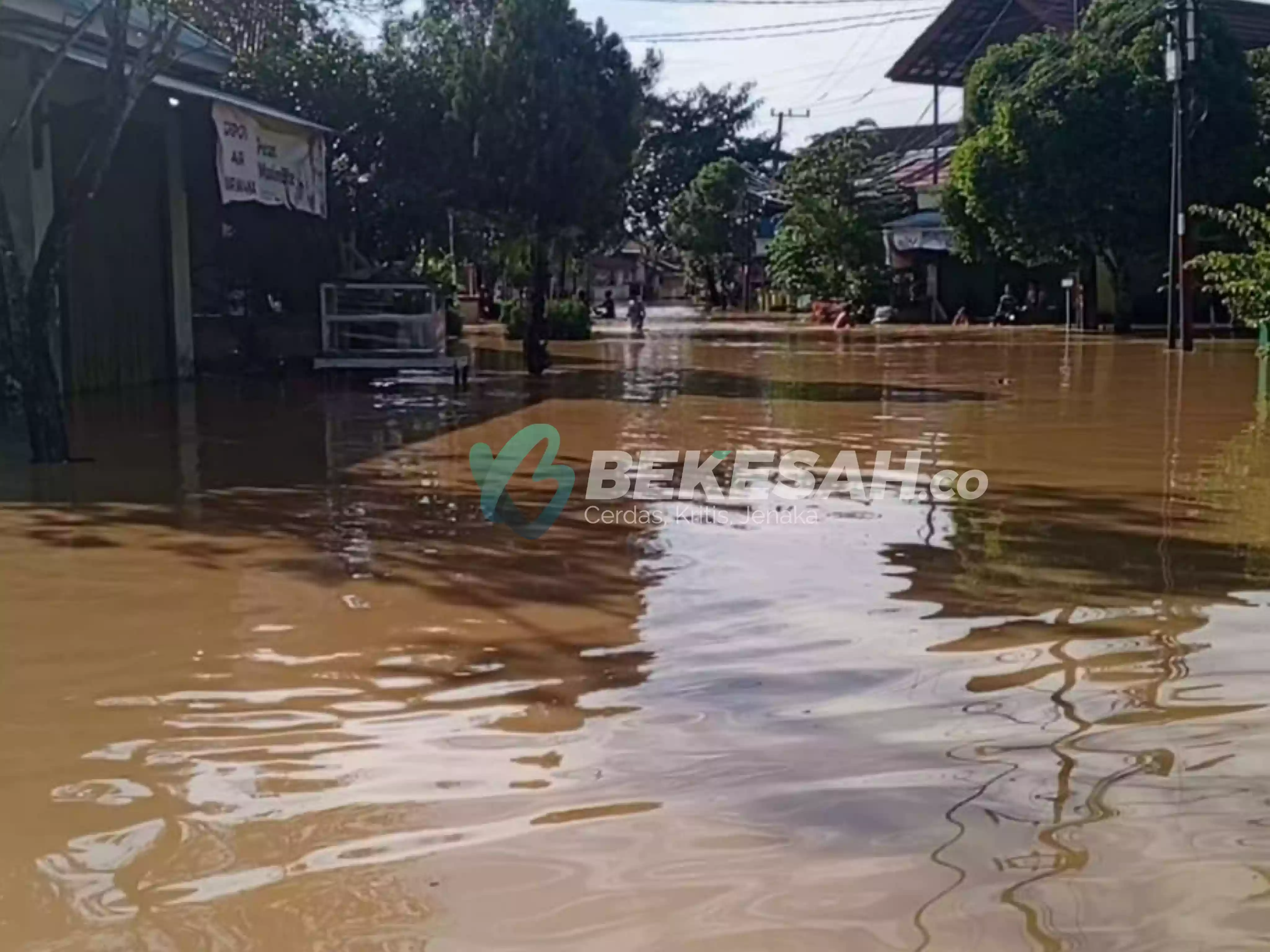 256 KK Guntung Terdampak Banjir, Lurah Minta Perahu Karet Untuk Evakuasi Warga
