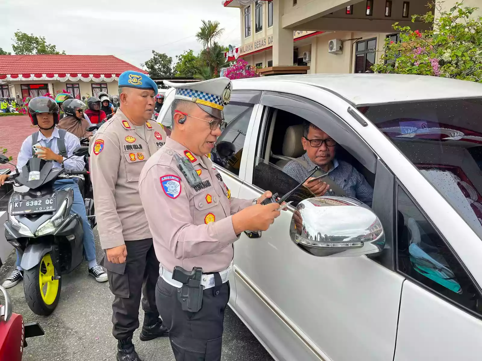 Razia Operasi Zebra Mahakam di Mako Polres Bontang 260 Kendaraan Terjaring, 10 Unit Motor Ditahan