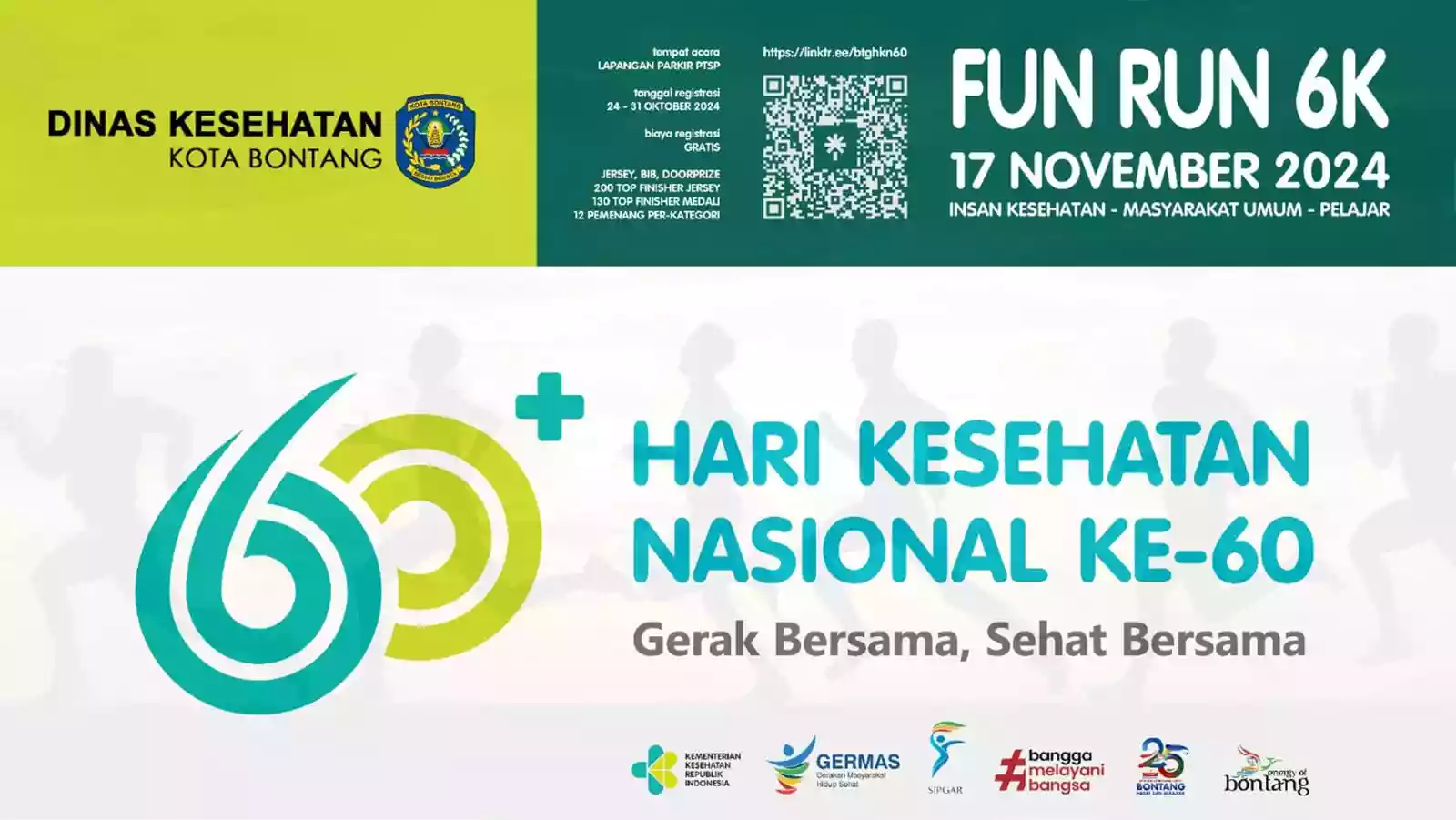 Yuk Runners, Meriahkan Acara Fun Run 6K Dalam Rangka Memperingati HKN ke-60 Terbuka untuk Umum