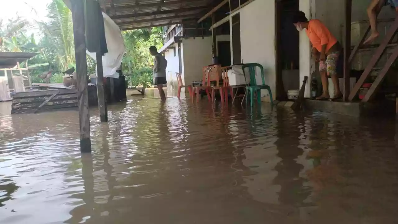 Air Sungai di Bontang Meluap, Kanaan Banjir Lagi