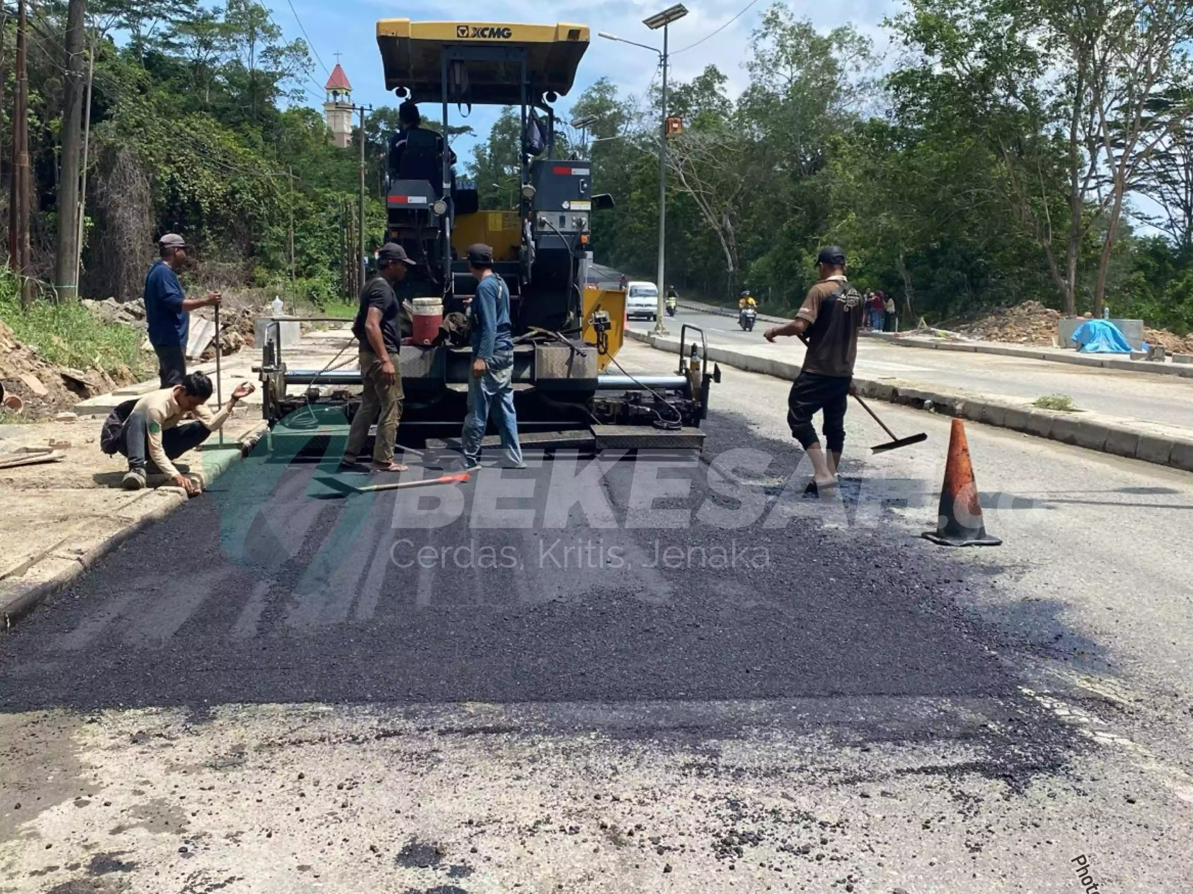 Proyek Perbaikan di Jalan Cipto Mangunkusumo Bontang Rampung