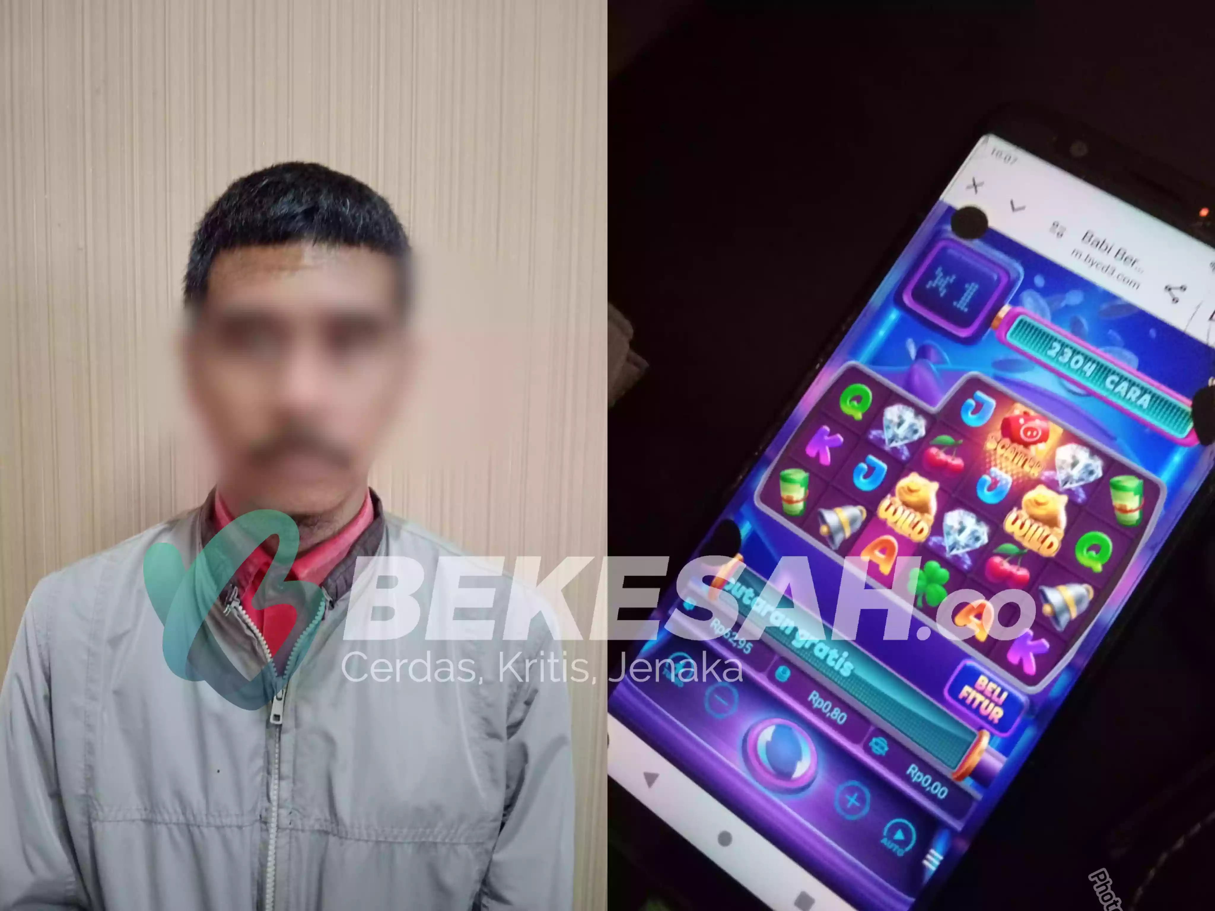 Asyik Main Judi Online di Warkop, Pria Ini Diamankan Polres Bontang