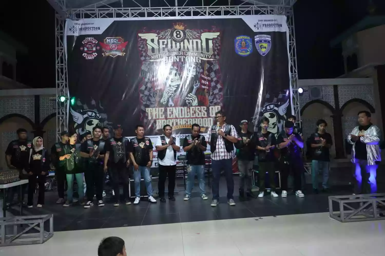 Ratusan Motor Modifikasi Ramaikan Anniversary ke-8 Matic Owner Community Bontang