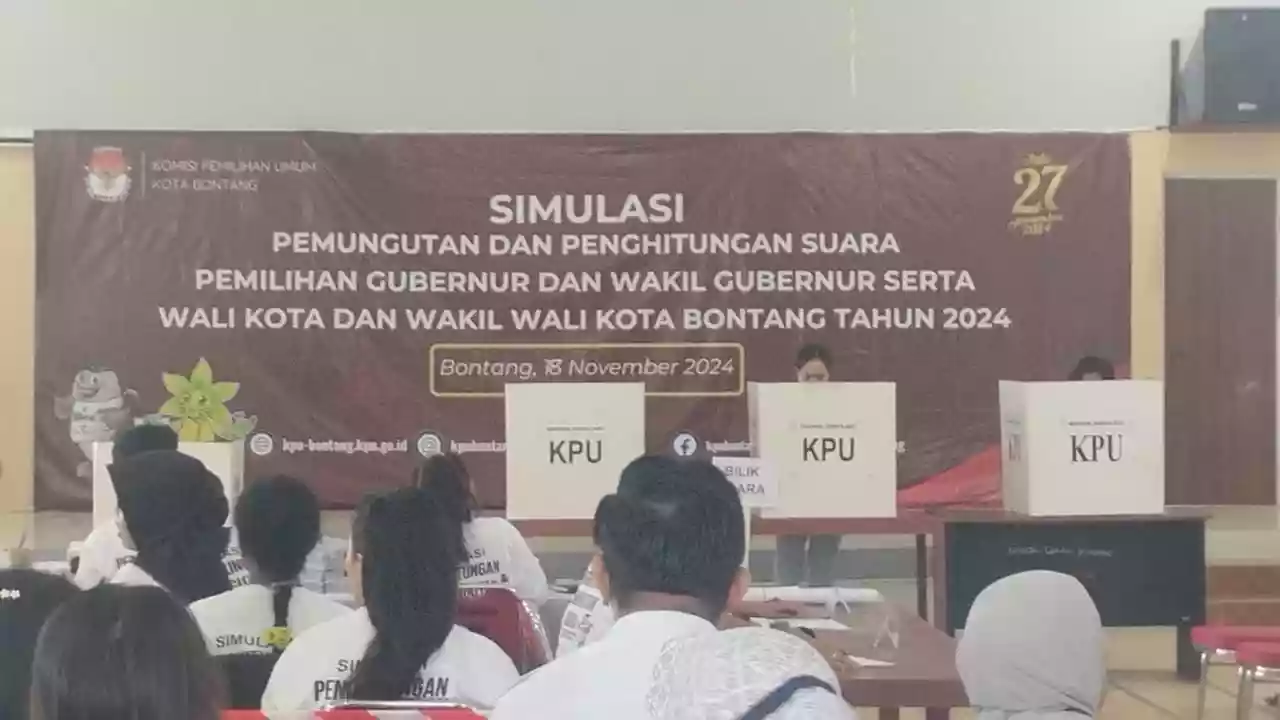 KPU Bontang Gelar Simulasi Kedua Pemilu di Kanaan