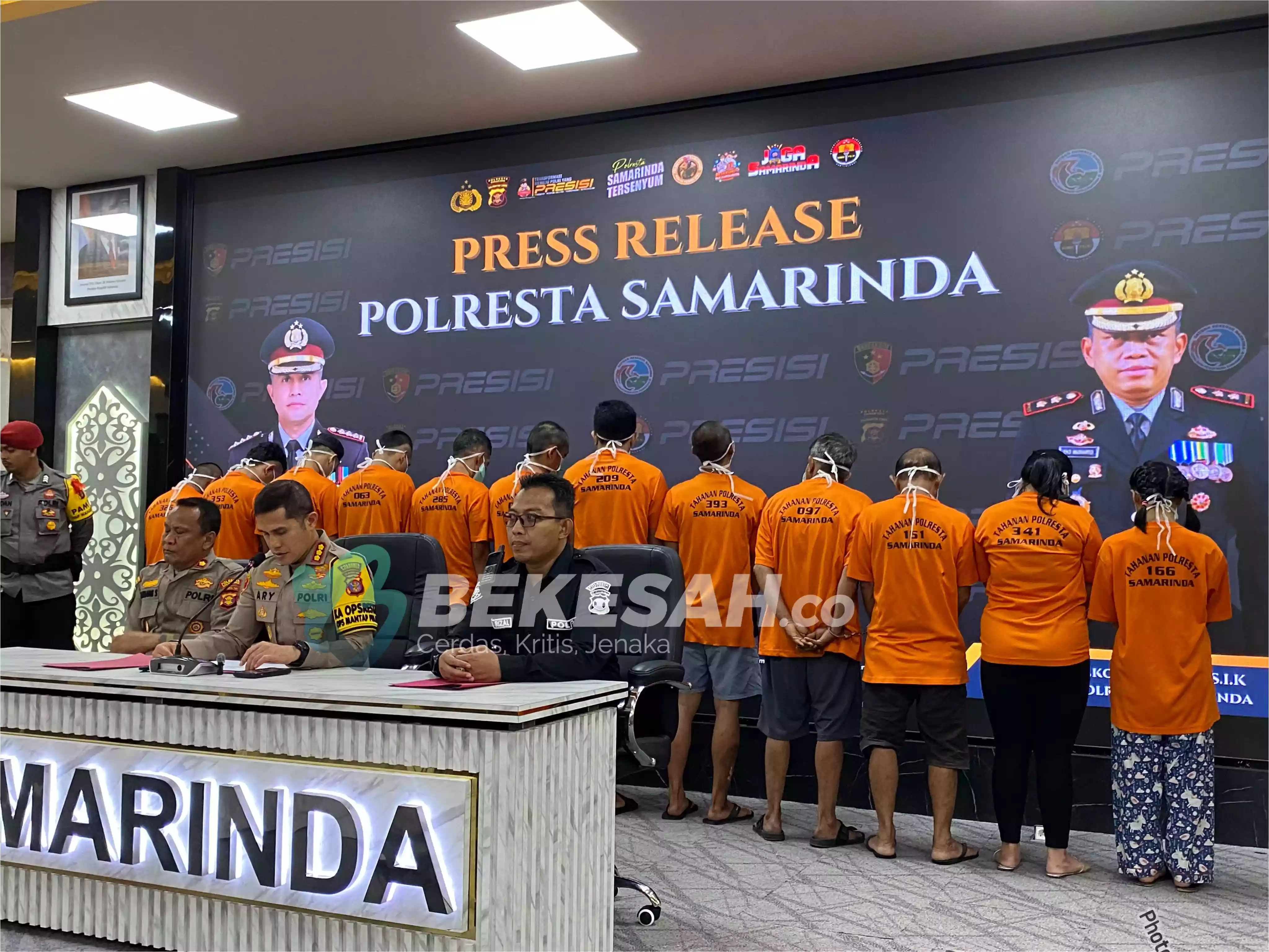 Polresta Samarinda Ungkap 11 Kasus dan 17 Tersangka Narkotika, Sabu Jenis Baru jadi Sorotan