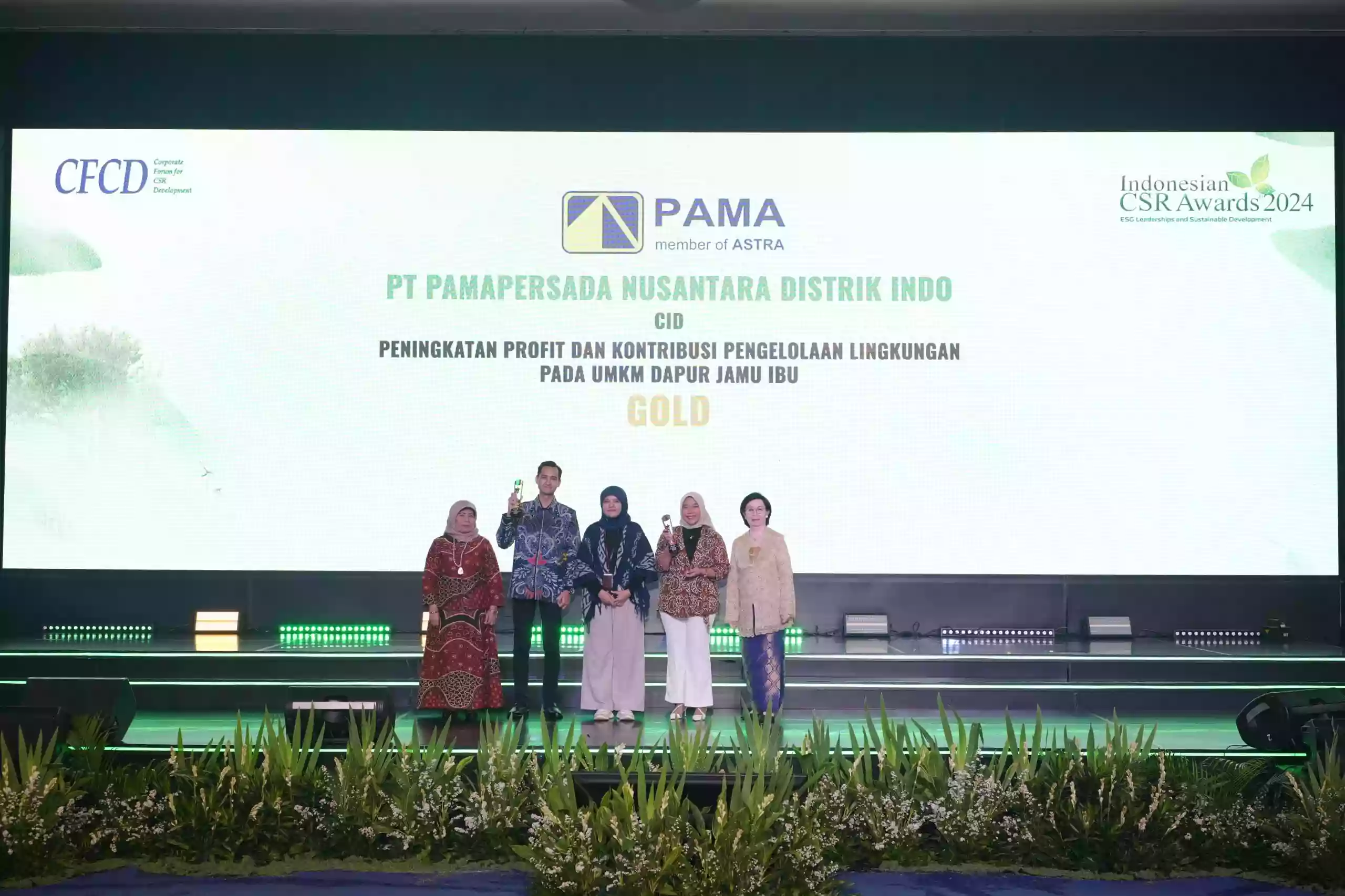 PAMA INDO Raih Penghargaan Gold di Indonesia CSR Awards CFCD 2024