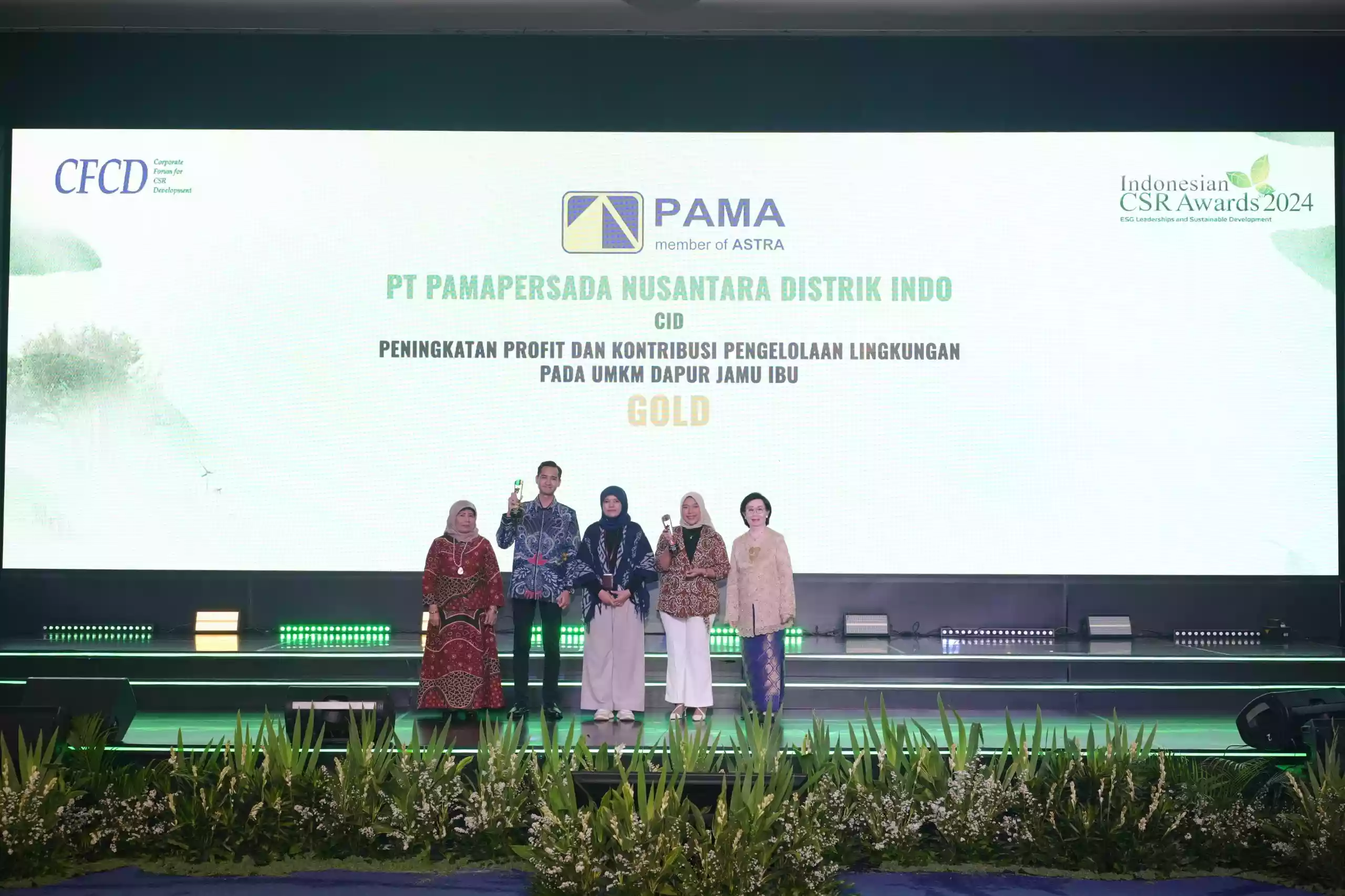 PAMA INDO Raih Penghargaan Gold di Indonesia CSR Awards CFCD 2024