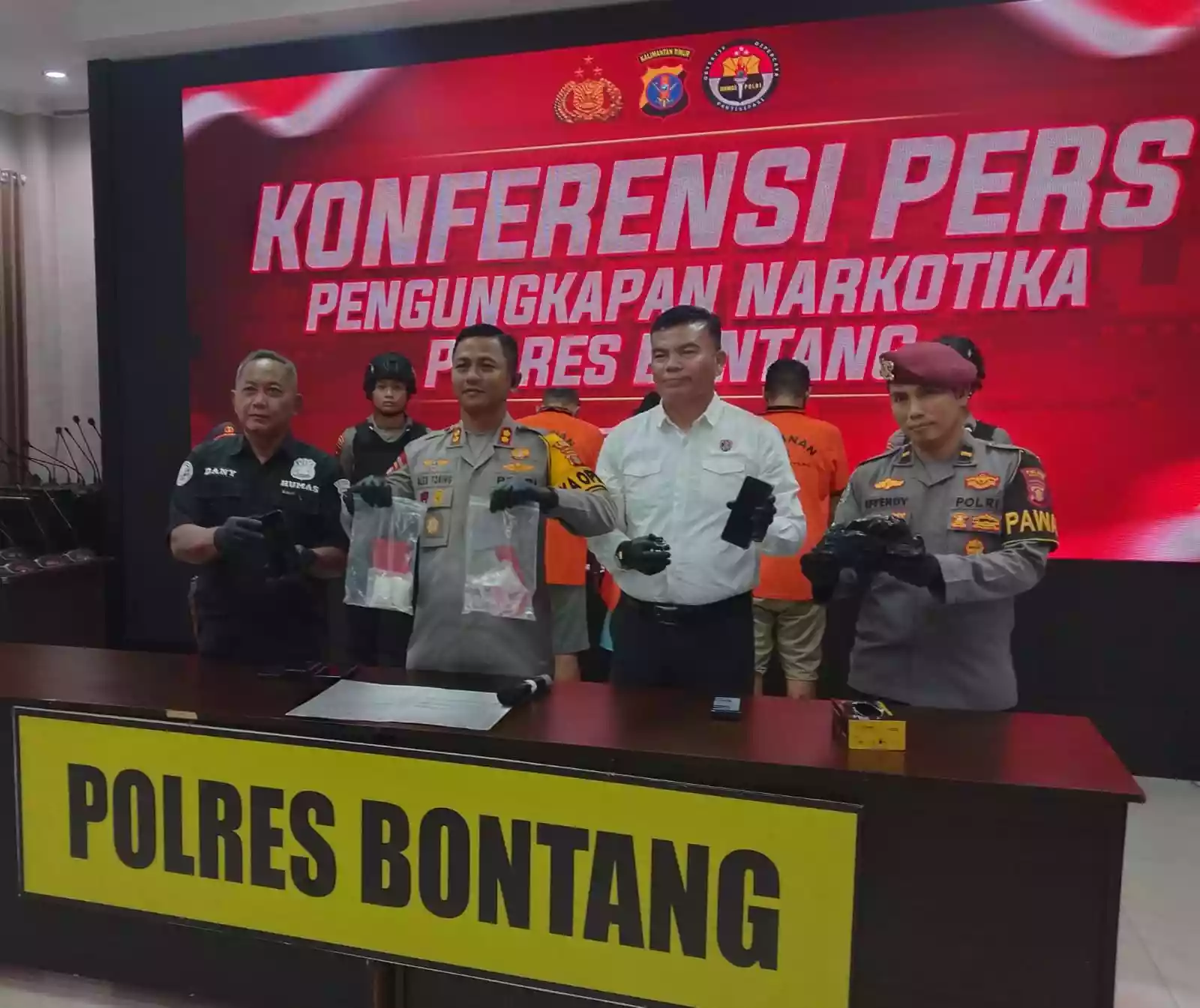 Gerebek Penginapan Nuansa, Polres Bontang Bekuk 3 Tersangka Narkotika