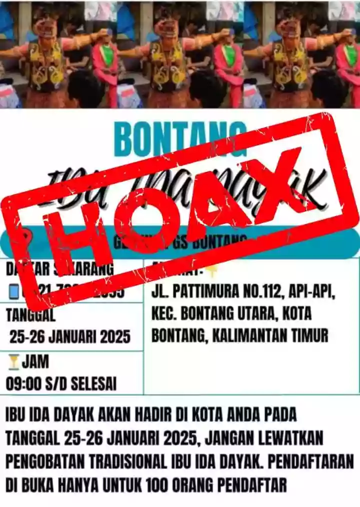 Polres Bontang Pastikan Informasi Ida Dayak Hoaks