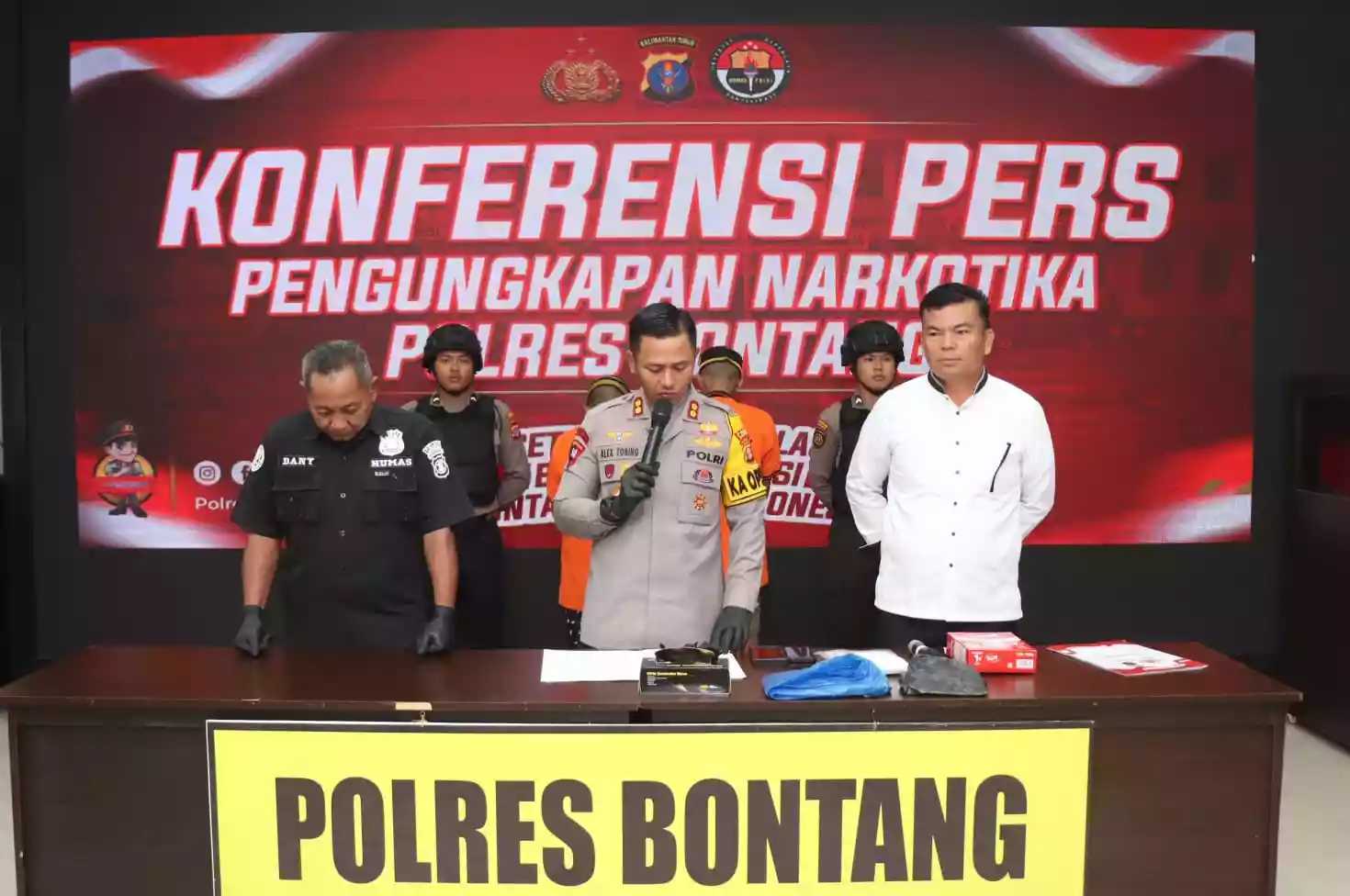 Bawa Sabu Dalam Kotak Susu, Dua Orang Diamankan Polres Bontang