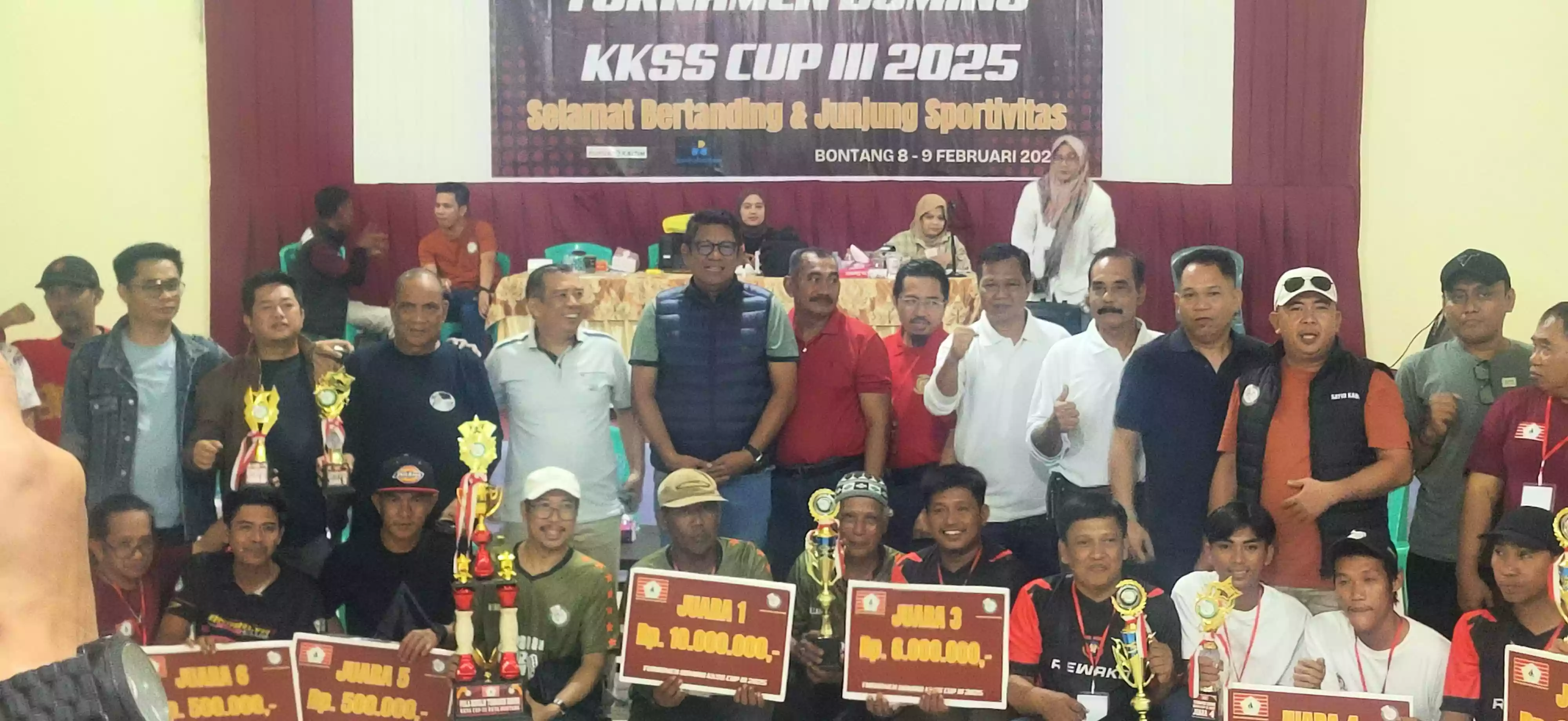 Turnamen Domino KKSS Cup III 2025 Resmi Ditutup, Ini Daftar Nama Pemenang