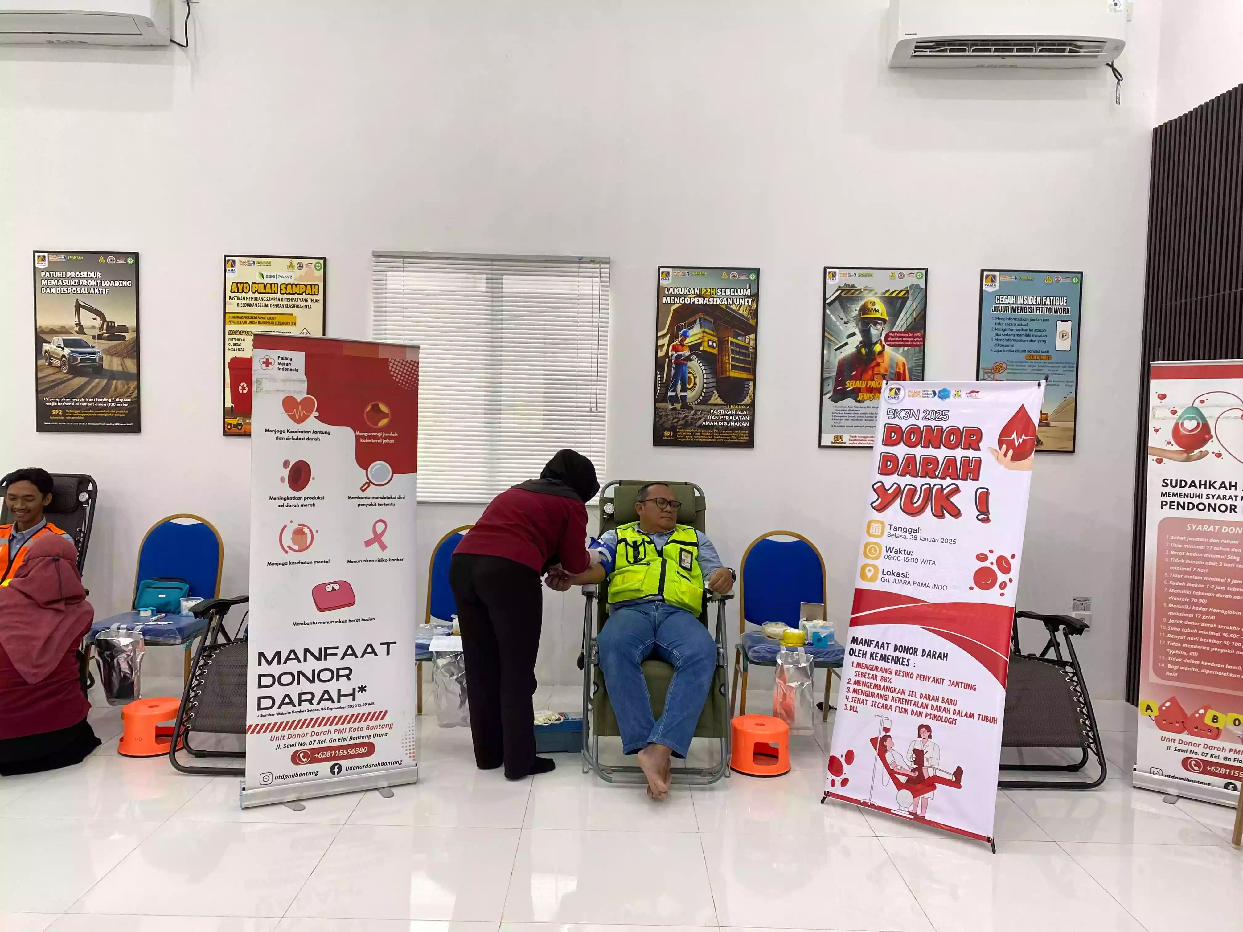 PAMA INDO Gelar Donor Darah di West Block, Dukung Peringatan Bulan K3 Nasional 2025