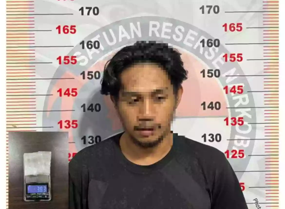 Gerebek Sarang Narkoba di Bontang Baru, Polisi Ringkus Pria Ini