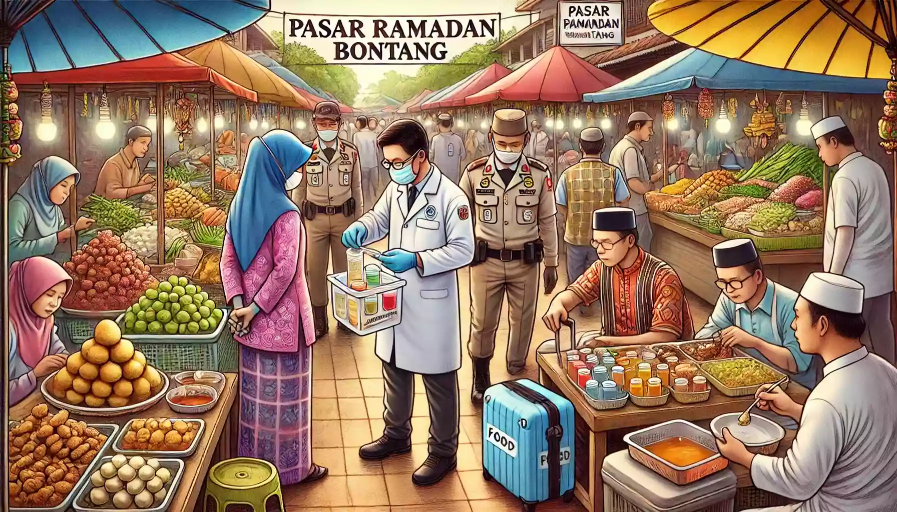Dinkes Bontang Uji Lab Sampel Makanan Pasar Ramadan yang Diduga Mengandung Formalin