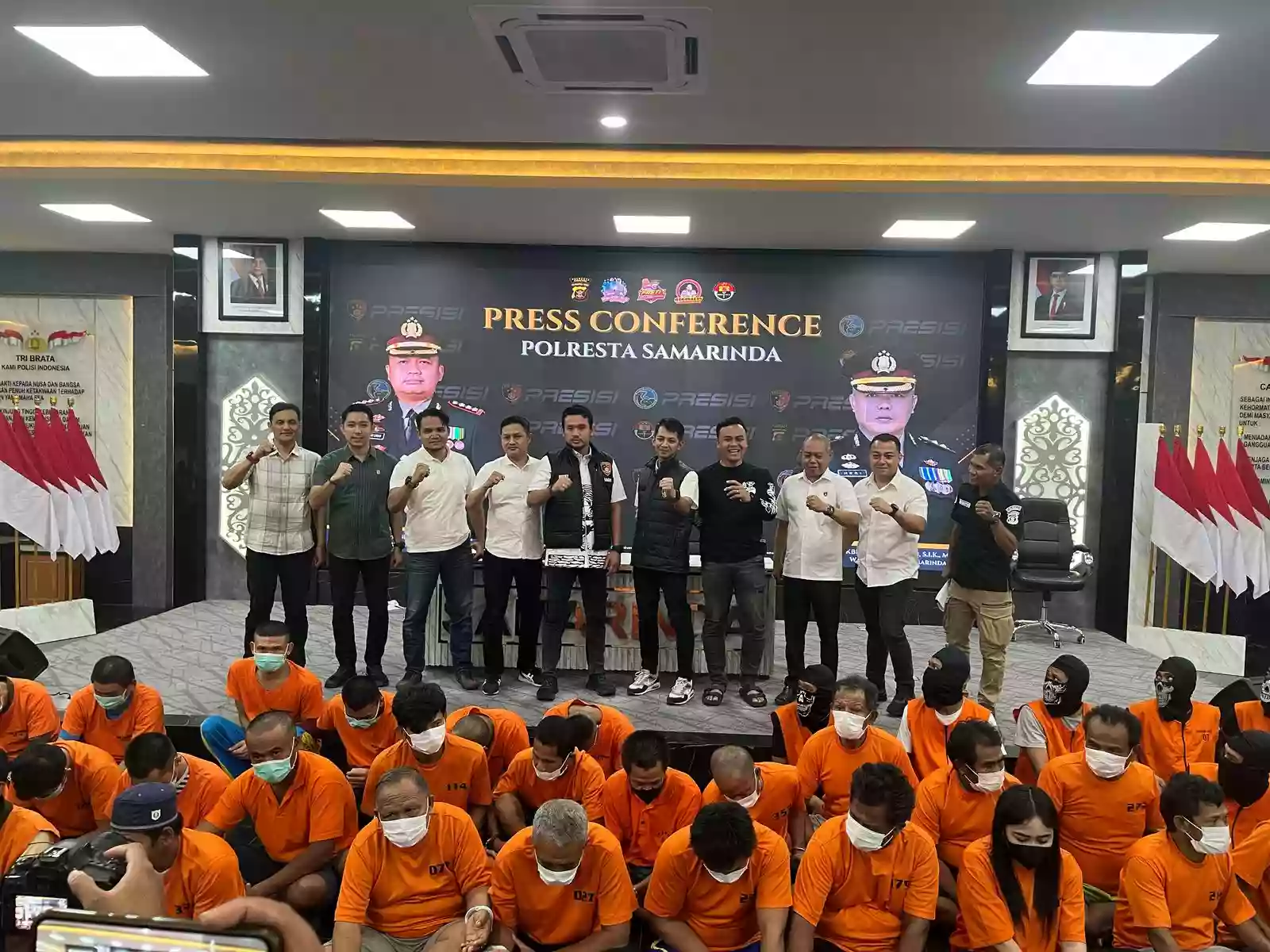 Operasi Pekat Mahakam Polresta Samarinda Berhasil Amankan 46 tersangka