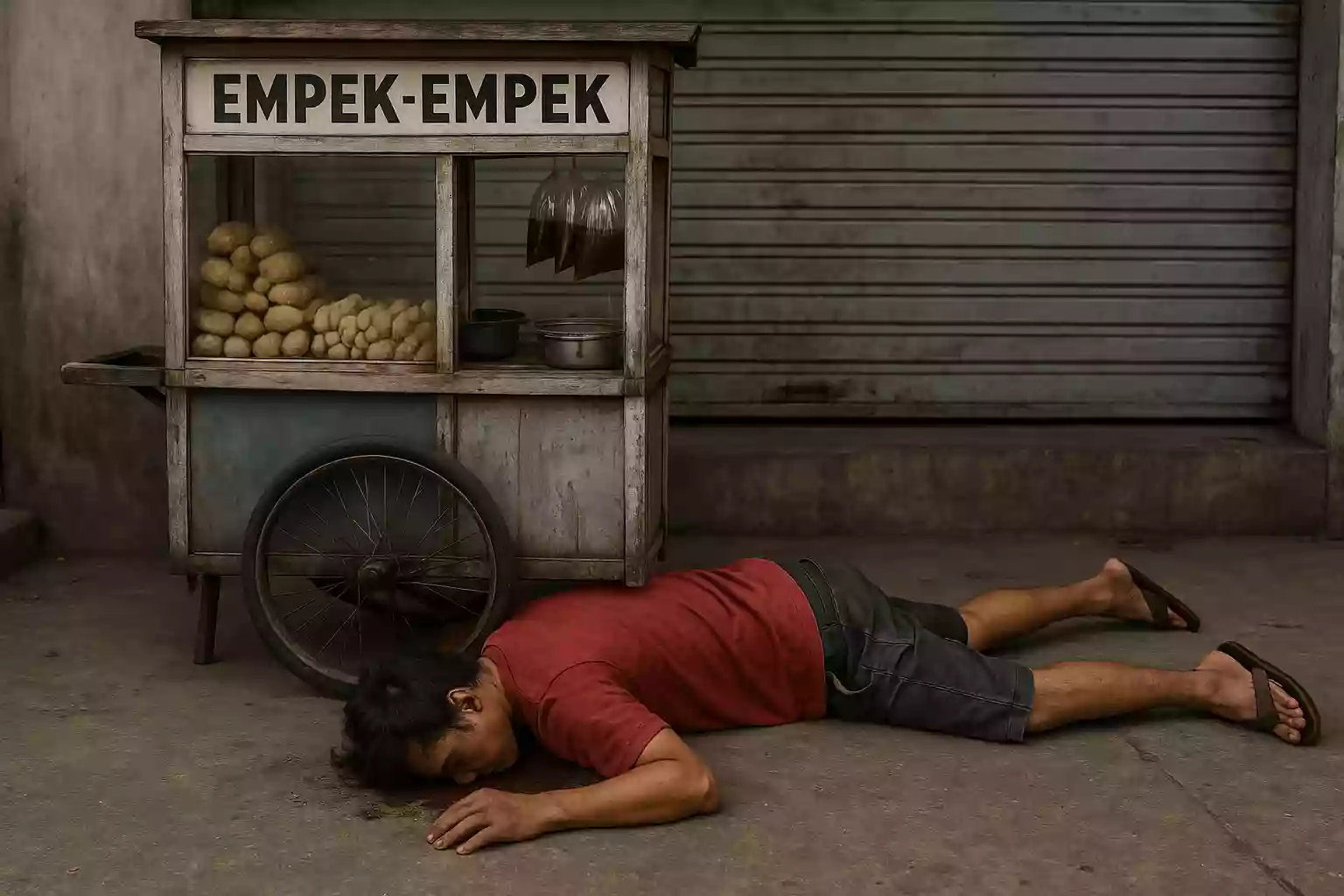 Ditinggal Istri Pulang Kampung, Pedagang Empek-Empek di Bontang Meninggal di Warung