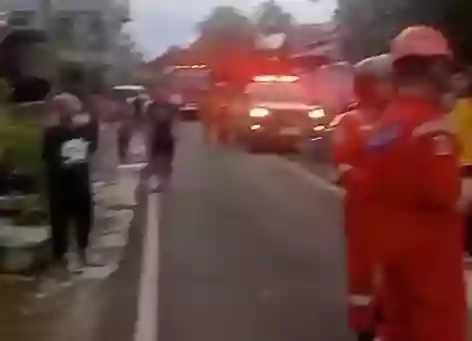 Rumah Kos di Bontang Utara Nyaris  Terbakar Dilalap si Jago Merah