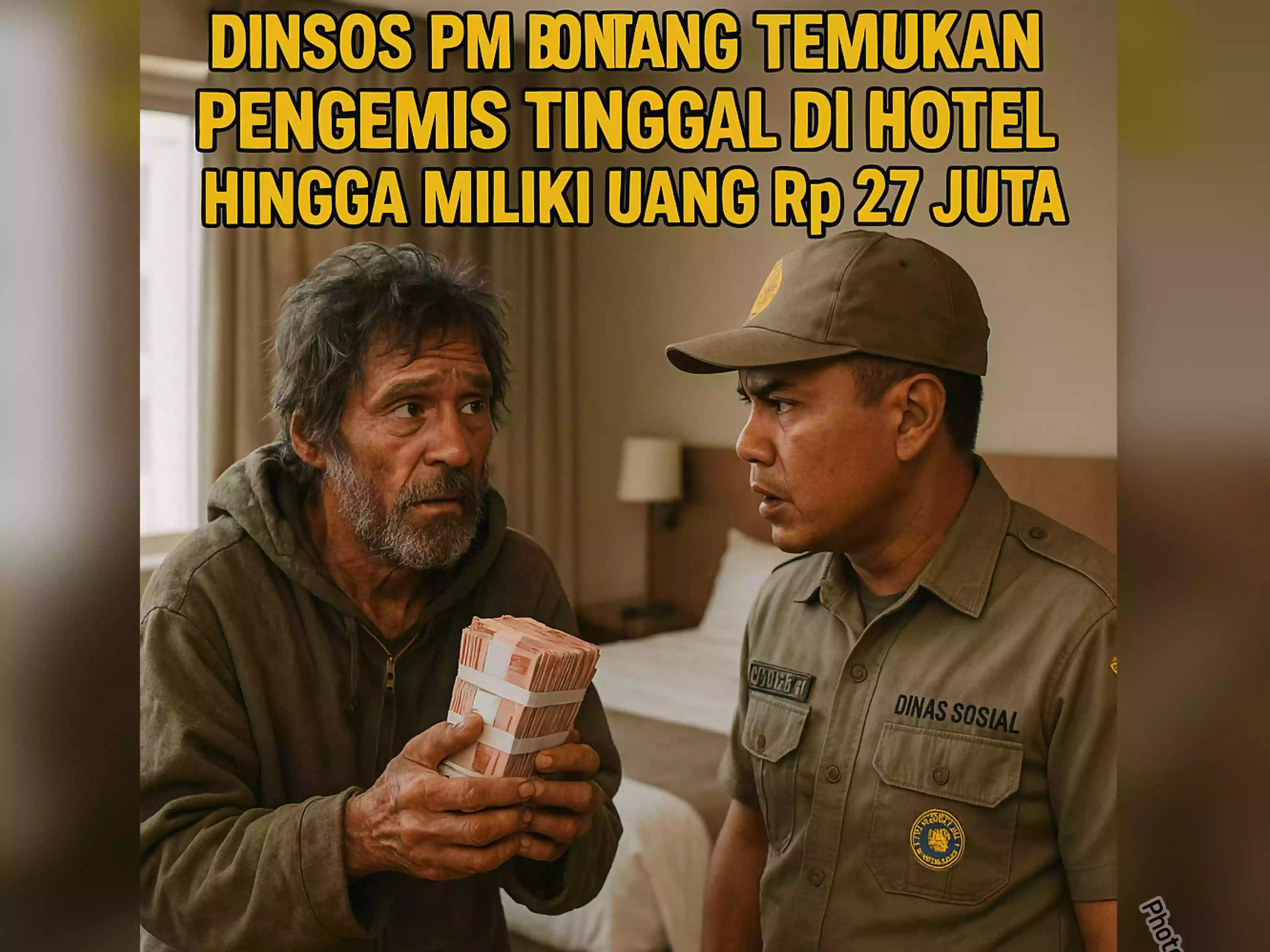 Ngemis di Jalan, Tidur di Hotel, Dinsos Bontang Temukan Pengemis Bawa Uang Rp27 Juta