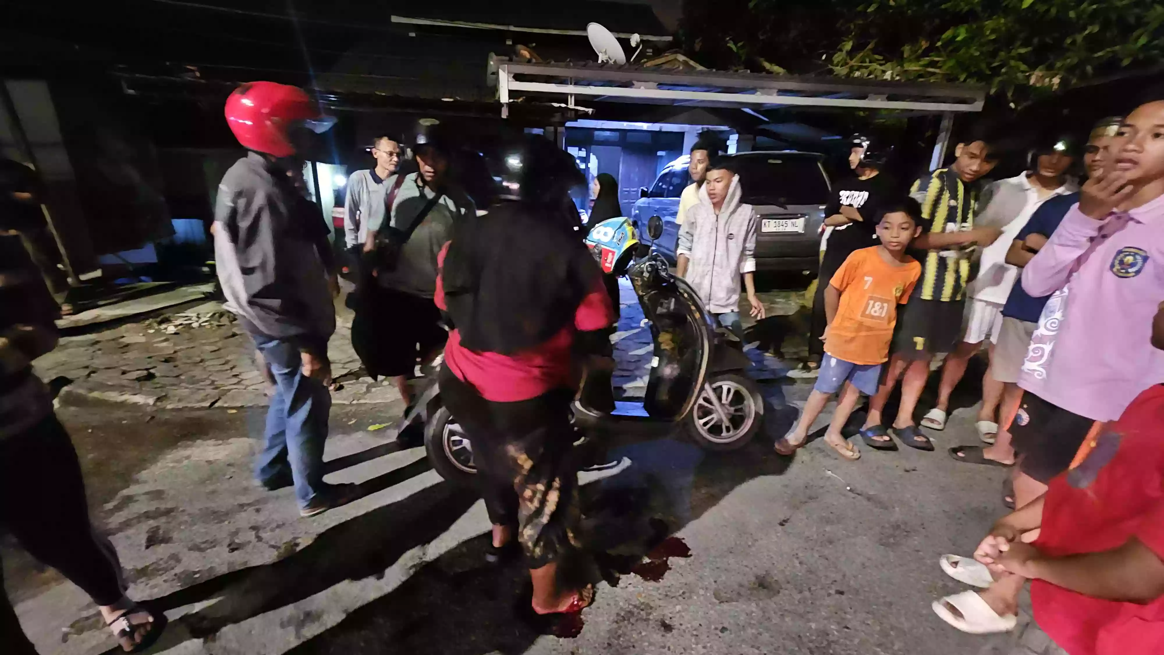 Niat Salip Motor, Dua Pengendara baku Tabrak di Tanjung Laut Indah Bontang