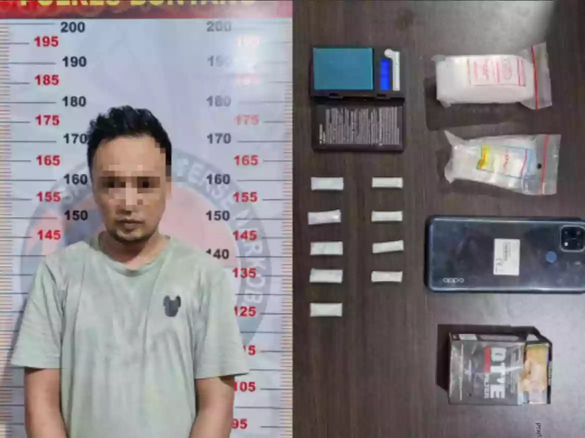 Langganan Masuk Penjara, Residivis Sabu di Gunung Telihan Diciduk Lagi, Sembilan Paket Siap Edar Diamankan Polres Bontang