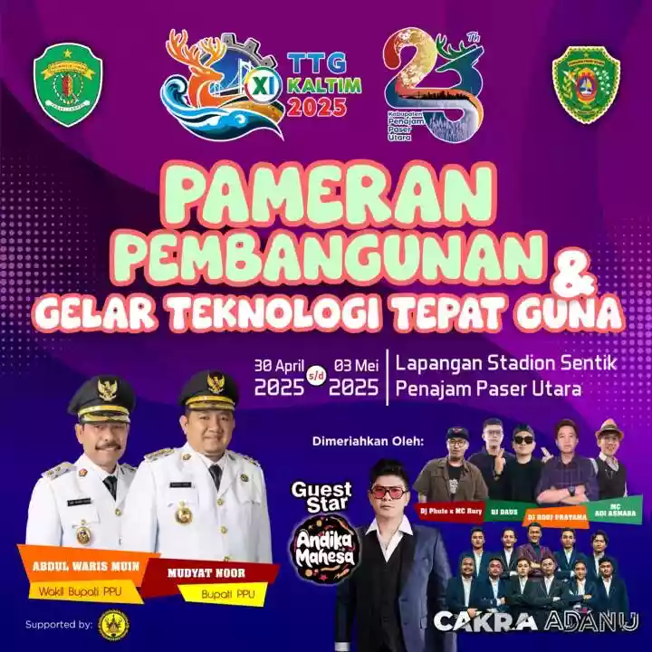 Andika Mahesa Ramaikan TTG XII, PPU Tampilkan 170 Stan Inovasi dan UMKM