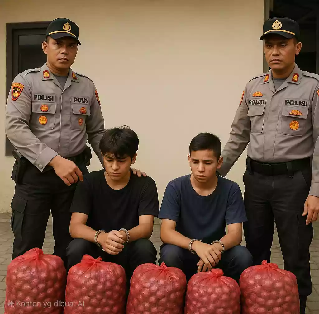 3 Hari Mencuri, 2 Remaja Gasak Bawang Merah Senilai Rp 7,5 Juta