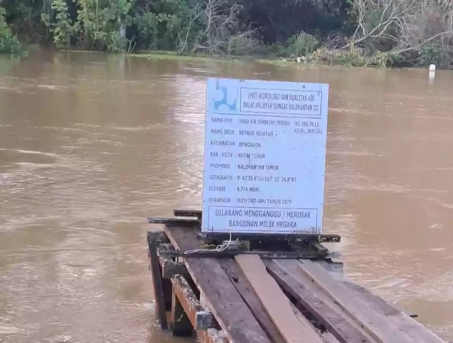 Status Waspada! Debit Banjir di Bengalon Kutim Terus Naik