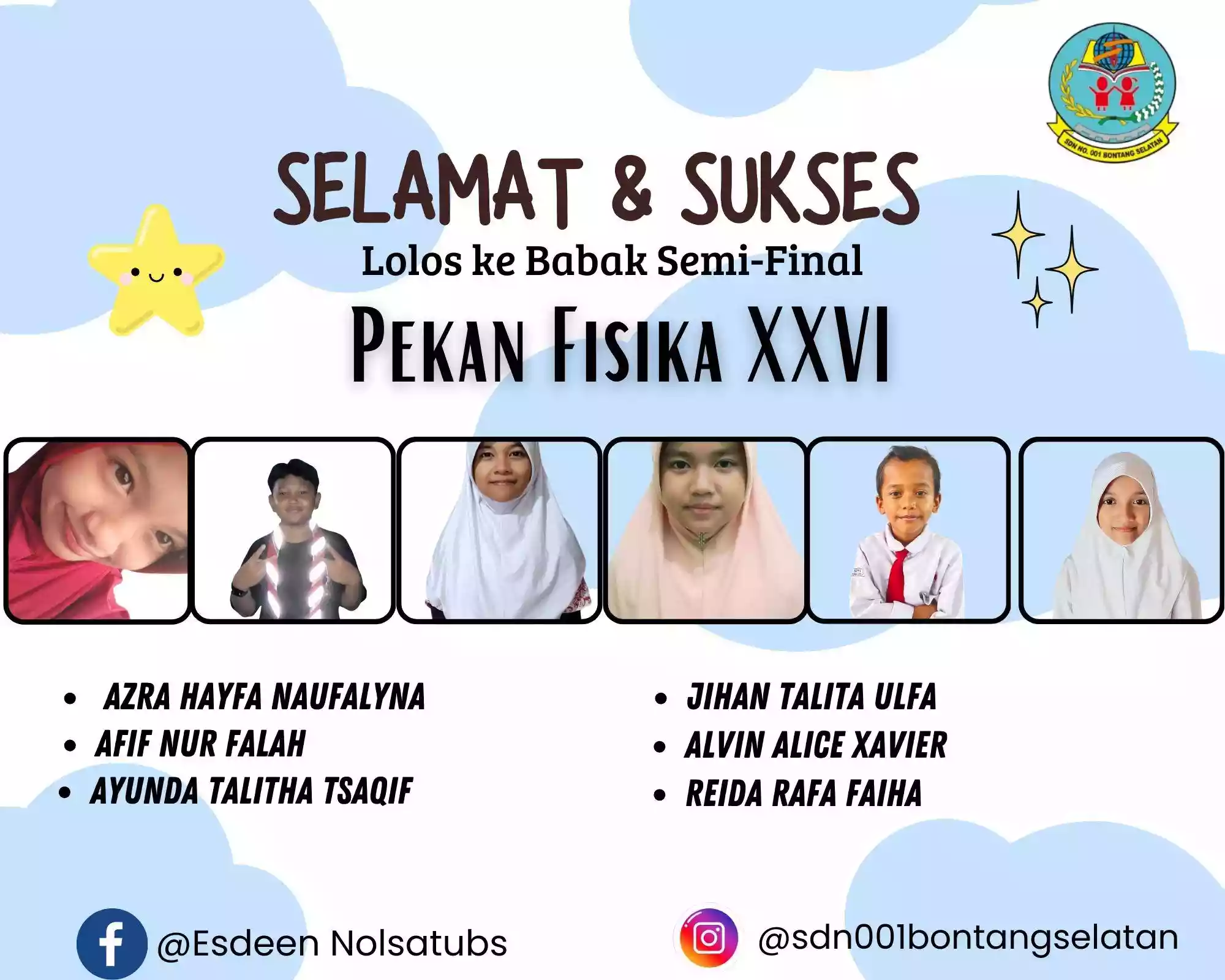 10 Siswa SDN 001 BS Ikut Serta Pekan Fisika ke XXVI Unmul, 6 Masuk Babak Semifinal