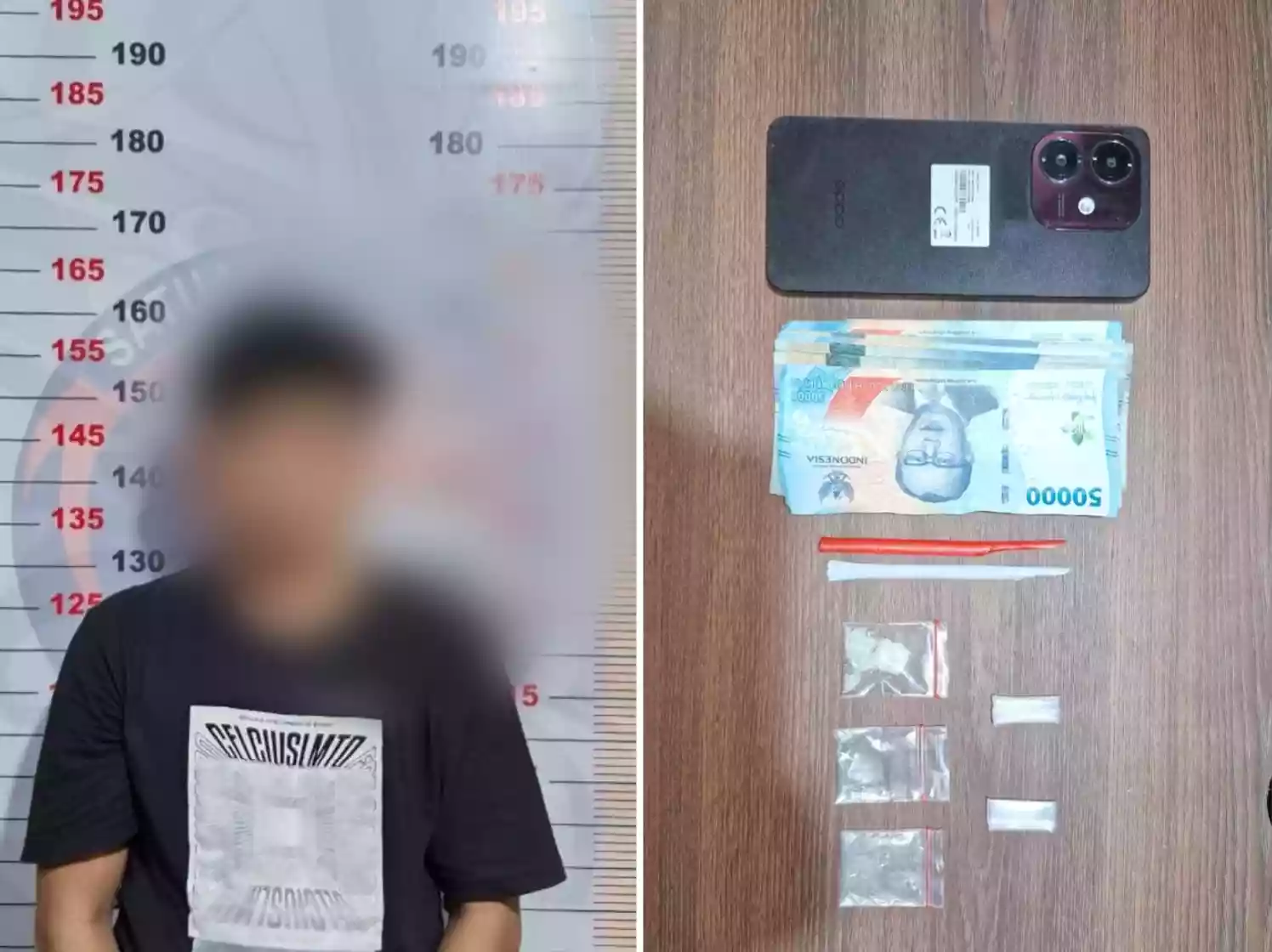 Pria di Tanjung Laut Indah di Bekuk Polisi, Bawa Sabu Berat 2,50 Gram