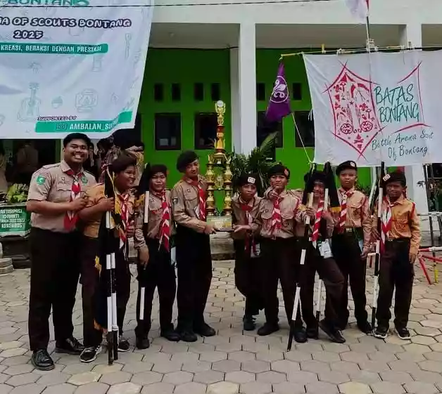 Pramuka Regu Macan Putih SDN 006 BU Menjadi Juara Umum Putra Event Battle of Scout Ke-6