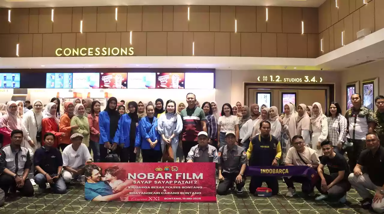 Nobar Film "Sayap-Sayap Patah 2; Olivia", Kapolres Bontang: Membangkitkan Semangat Patriotisme
