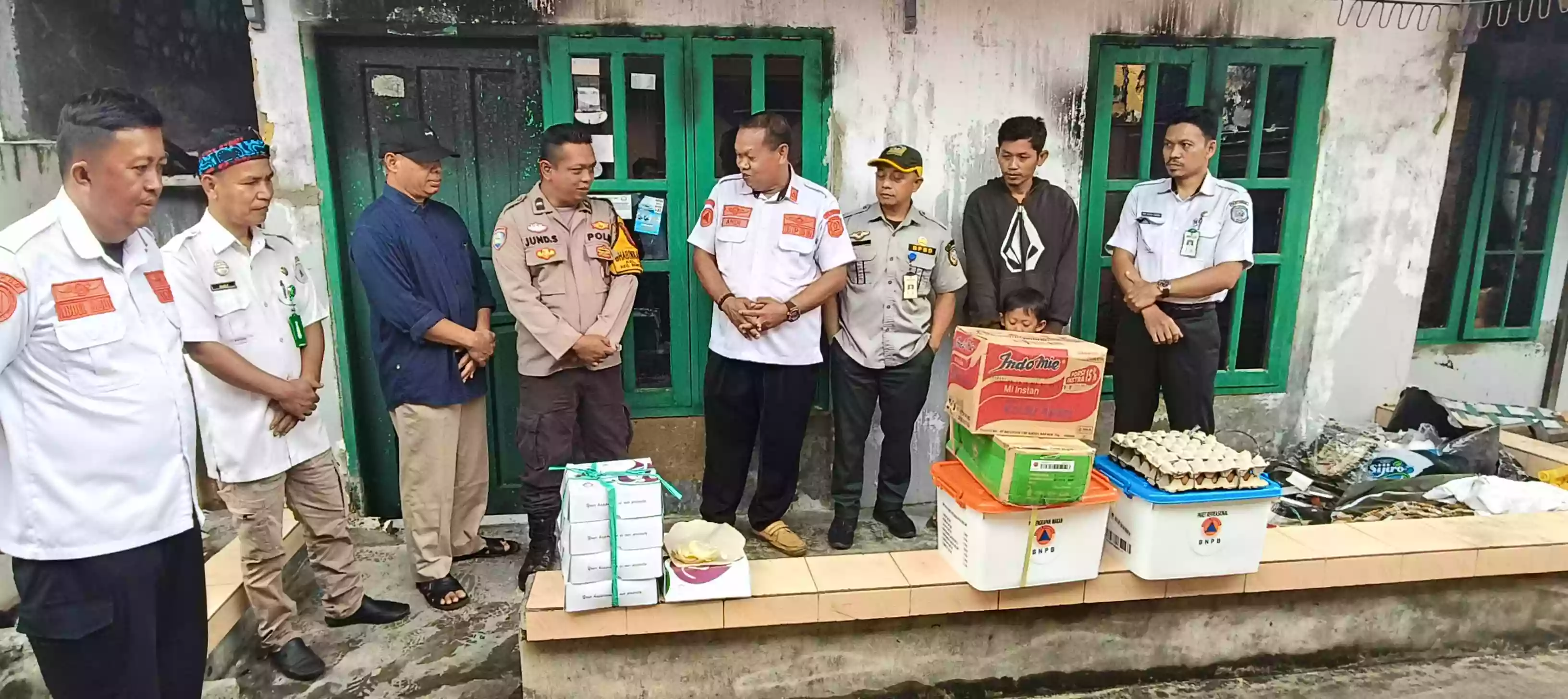 Korban Kebakaran di Gunung Telihan Terima Bantuan dari BPBD Bontang