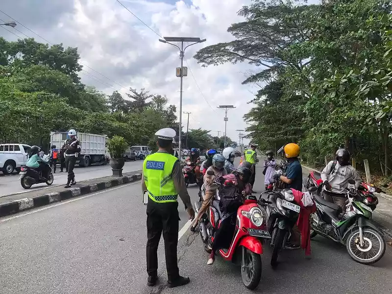 Dua Hari Razia Gabungan di Bontang, 1.111 Kendaraan Terjaring dan 102 Pengendara Kena Tilang