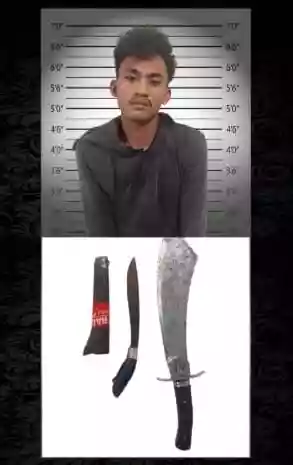 Mabuk Miras, Warga Gowa Ngamuk Ayunkan Parang Diciduk Polisi