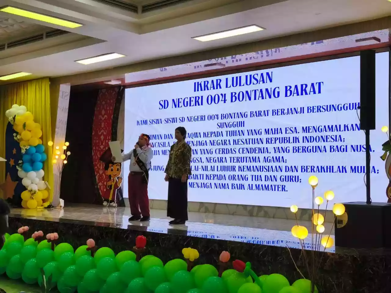 116 Siswa SDN 004 BB Gelar Acara Pisah Kenang