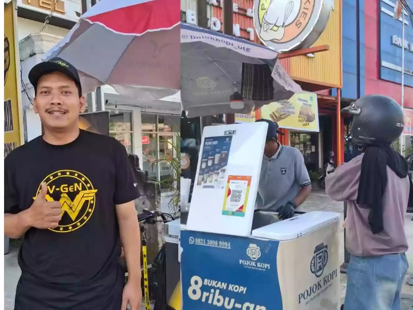 Trend Bisnis Kopi di Bontang: Pakai Motor Listrik dengan Harga Miring