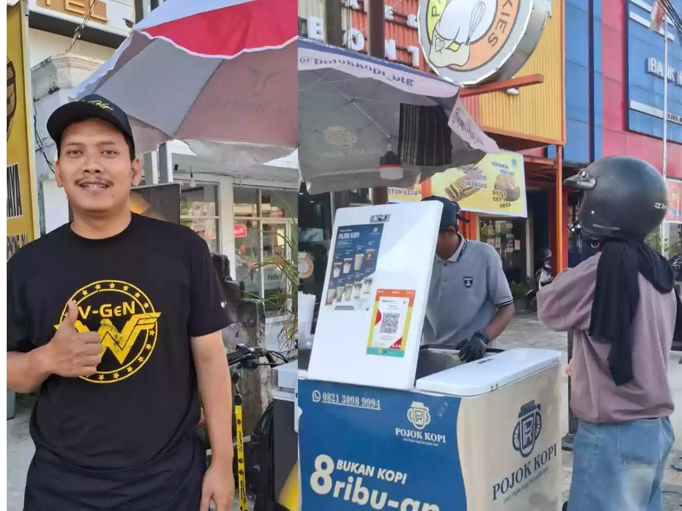 Trend Bisnis Kopi di Bontang: Pakai Motor Listrik dengan Harga Miring