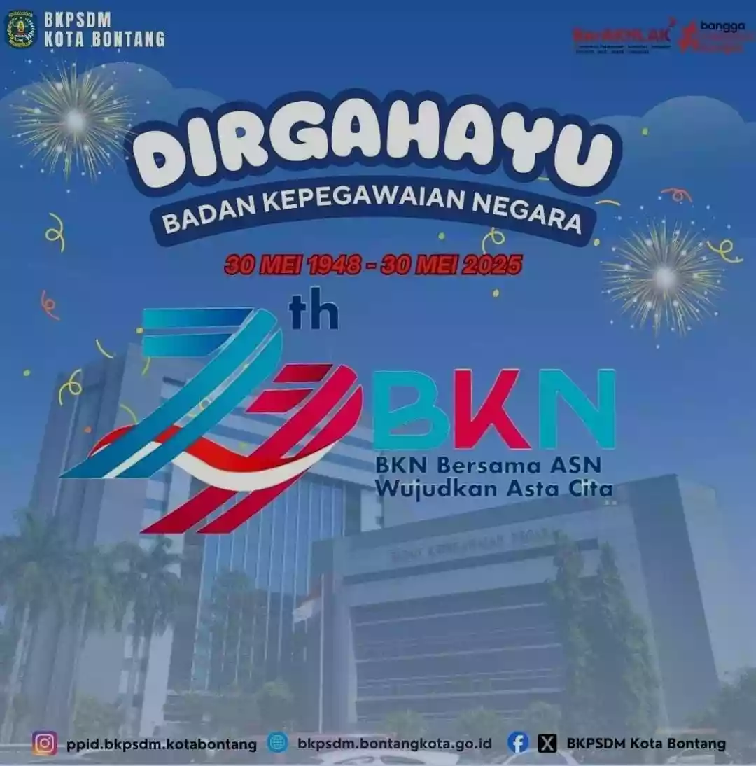 BKN Genap 77 Tahun, BPKSDM Bontang: Terus Kawal ASN Unggul dan Wujudkan Asta Cita