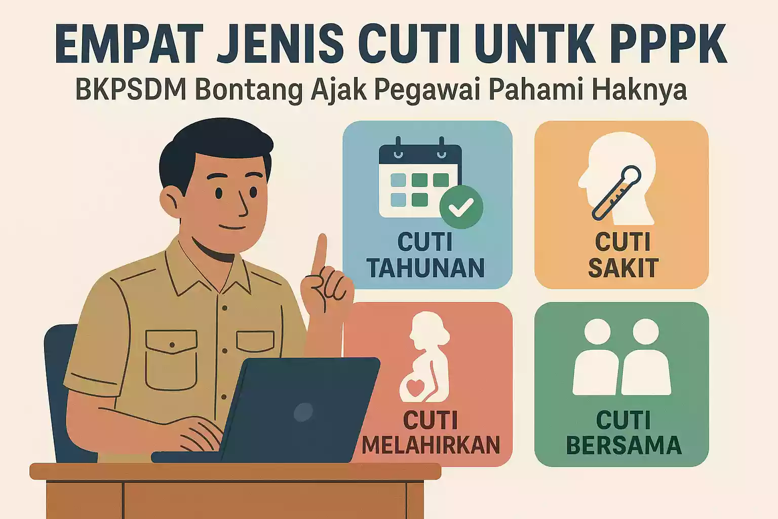 Empat Jenis Cuti untuk PPPK, BKPSDM Bontang Ajak Pegawai Pahami Haknya