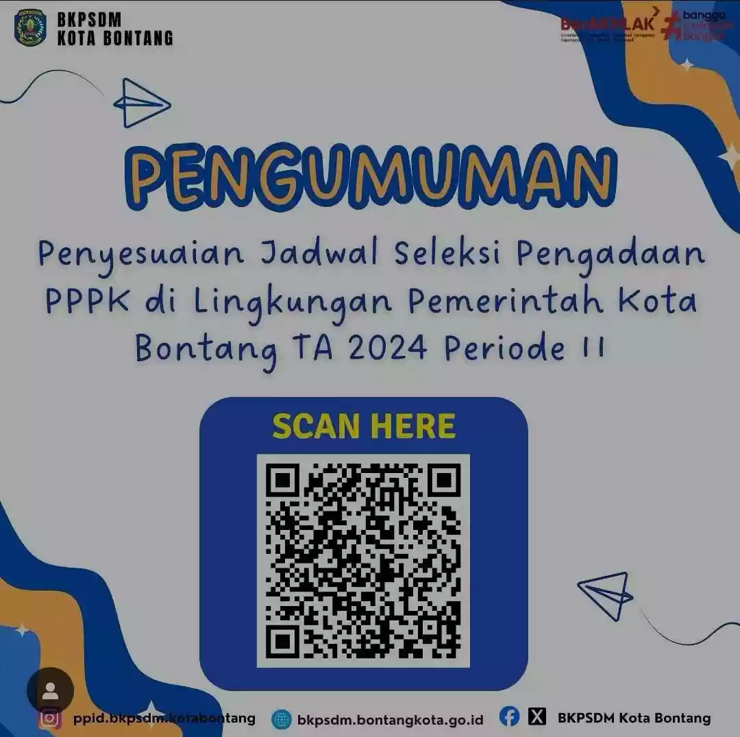 BKPSDM Bontang Umumkan Penyesuaian Jadwal Seleksi PPPK Periode II Tahun Anggaran 2024