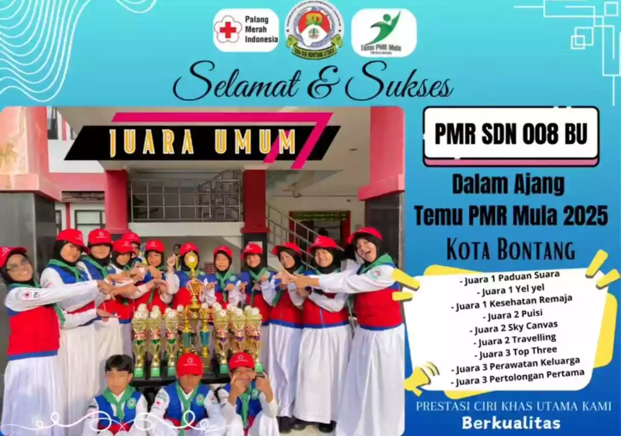Ikut Temu PMR Mula, Tim SDN 008 BU Meraih Juara Umum