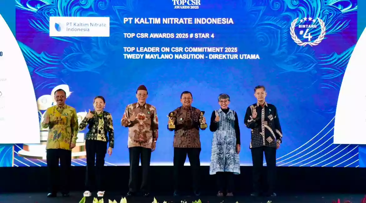Boyong Dua Penghargaan, PT KNI Sabet Top CSR Awards dan Top Leader on CSR Commitment 2025