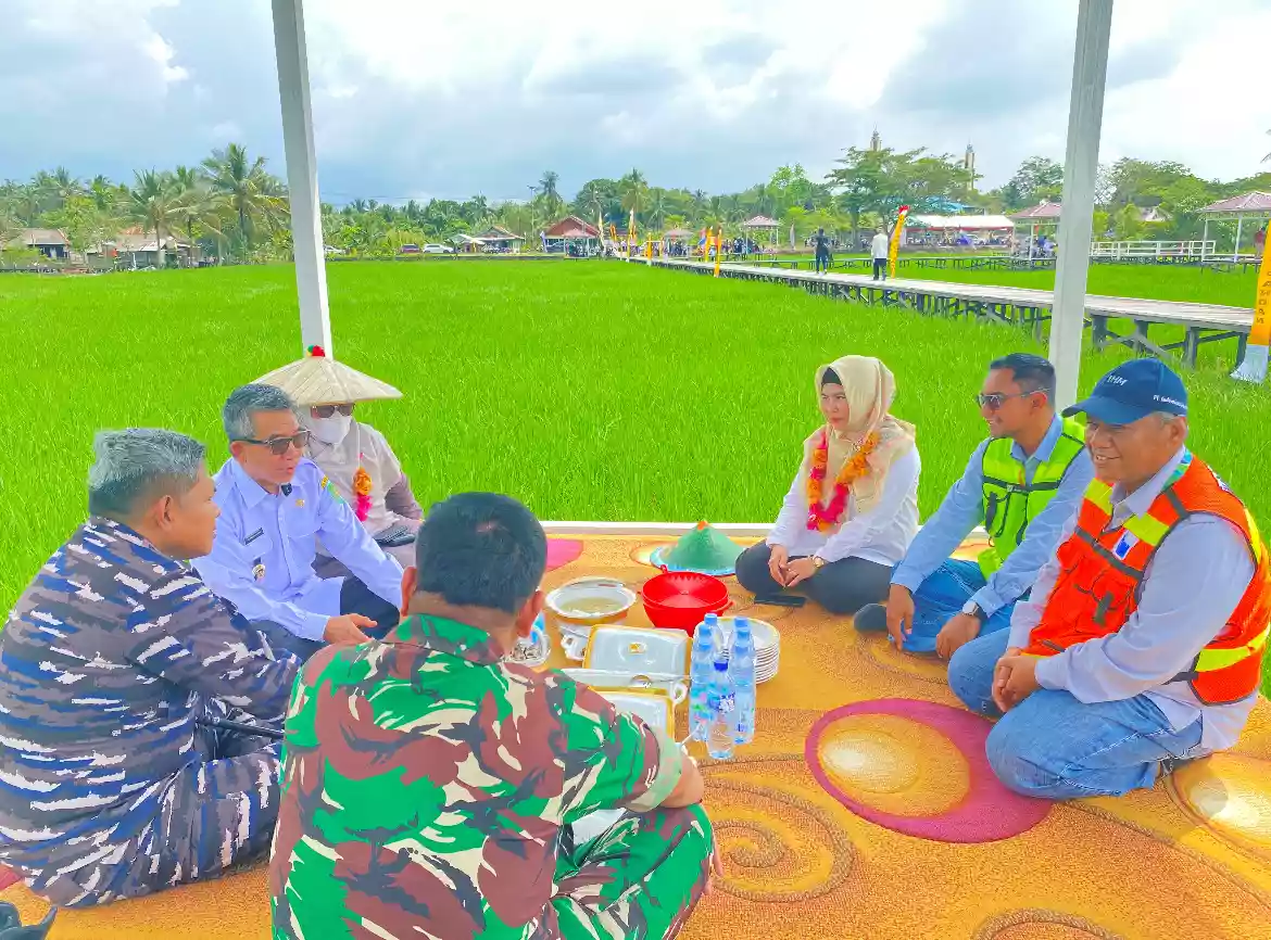 Agrowisata Sawah Teluk Pandan Diresmikan, Sinergi Pemerintah dan Perusahaan Bangkitkan Ekonomi Desa