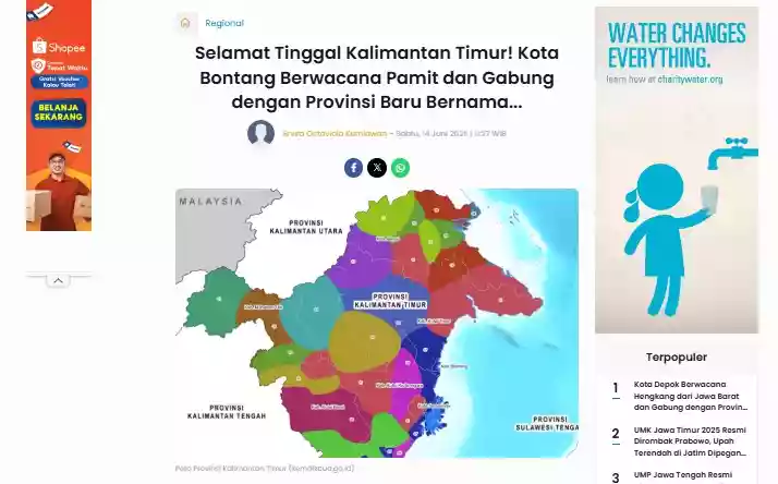 Sejumlah Media Luar Kalimantan Sebut Bontang Pisah dari Kaltim, Ketua DPRD: Hoaks Saja Itu