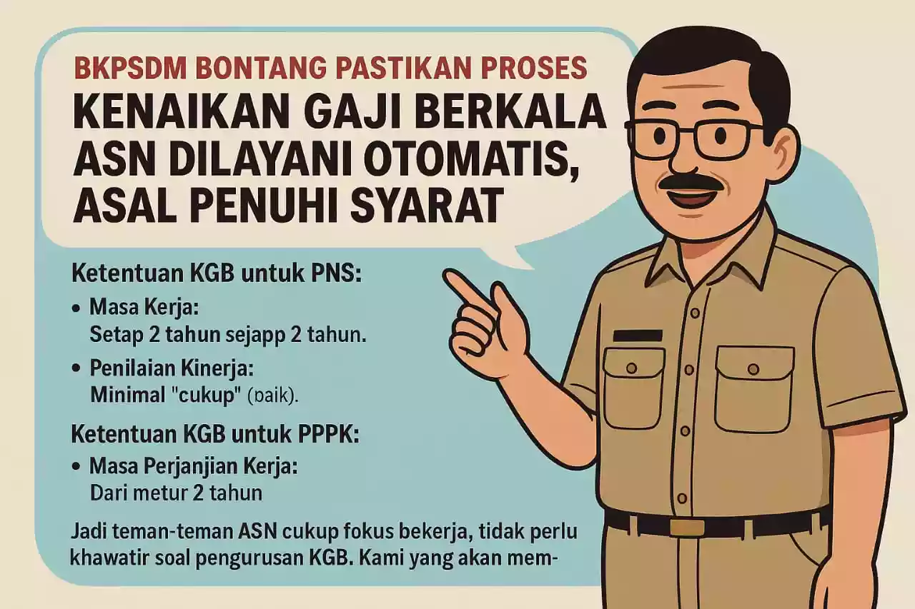 BKPSDM Bontang Pastikan Proses Kenaikan Gaji Berkala ASN Dilayani Otomatis, Asal Penuhi Syarat