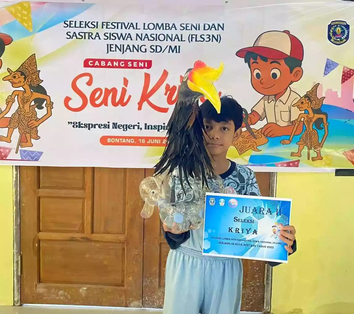 Punya Bakat Seni dan Terampil, Siswa SDN 001 BS Berhasil Raih Juara 2 Lomba Kriya Ajang FLS3N