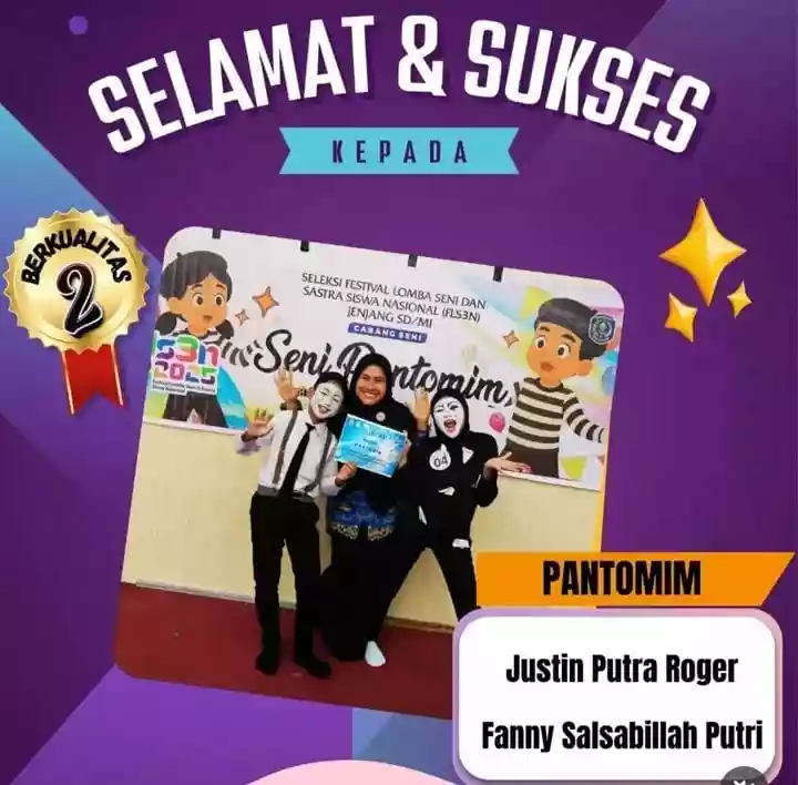 Siswa SDN 008 Bontang Utara Ukir Prestasi di FLS3N 2025, Raih Juara 2 Seni Pantomim