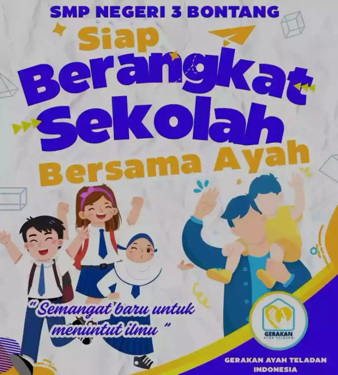 SMPN 3 Bontang Ikut Sukseskan Gerakan Berangkat Sekolah Bersama Ayah